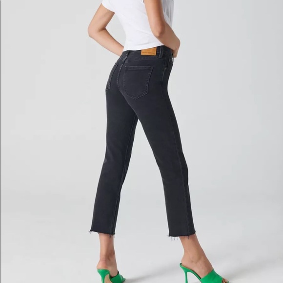 Aritzia Denim Forum Arlo 28L Jeans in Washed Black - Picture 2 of 10